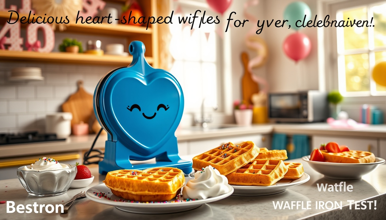 Bestron Herzwaffeleisen Am Stiel – Inkl. 60 Holzstäbchen, Antihaft, Rosa – Perfekt Für Kinderpartys & Süße Waffeln Am Stiel