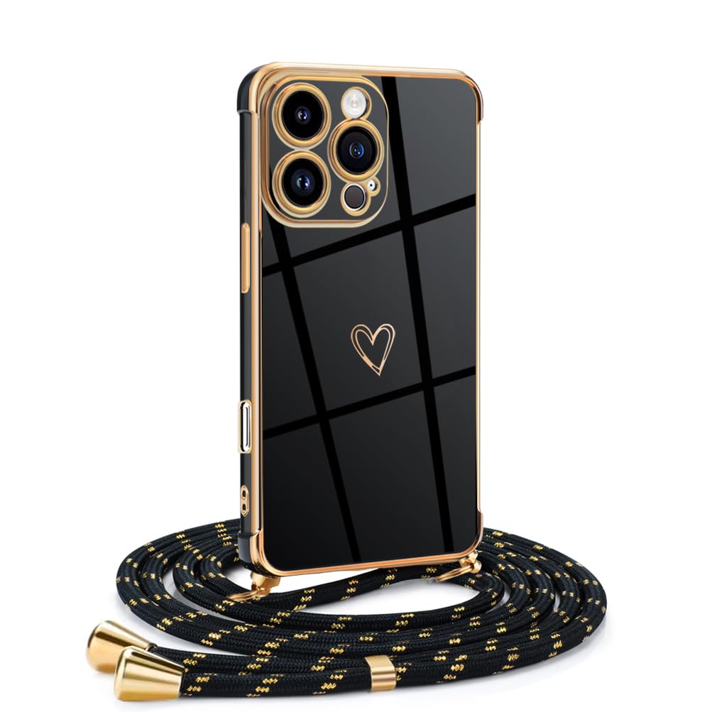 handyhüllen iphone 16 pro mit band Mkej Frauen Mädchen Handykette Kompatibel mit iPhone 16 Pro Max