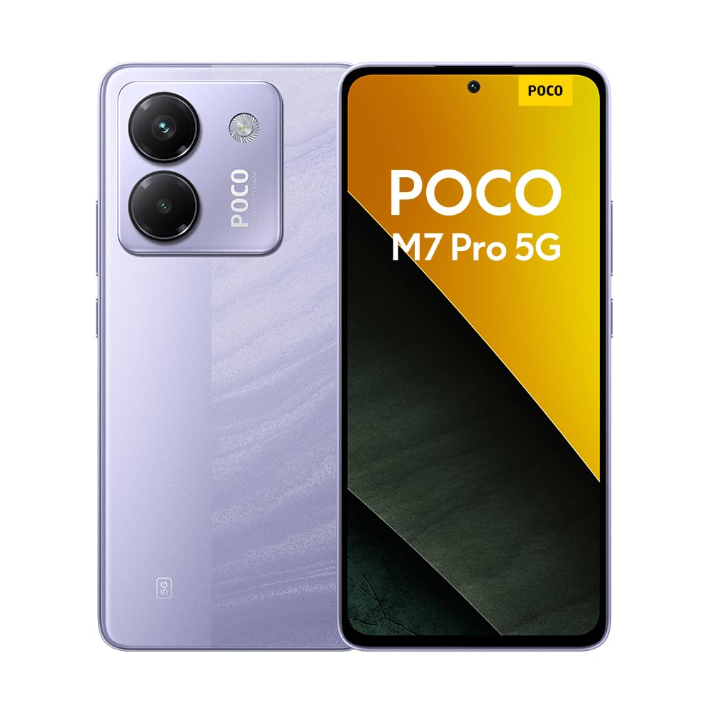 Xiaomi Poco M7 Pro 5G Smartphone – 12+256GB, Silber – 50MP Sony