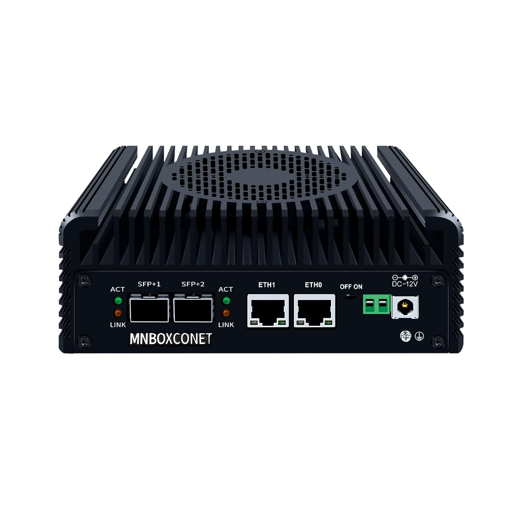 MNBOXCONET S2 Mini PC N150 10GBE SFP , Firewall Appliance Micro Büro Hardware, DDR5 8GB RAM 128GB SSD, 2xi226V 2.5Gbit LAN, USB C, TF Card Slot, Support Proxmox OPNsense, SPK/MIC