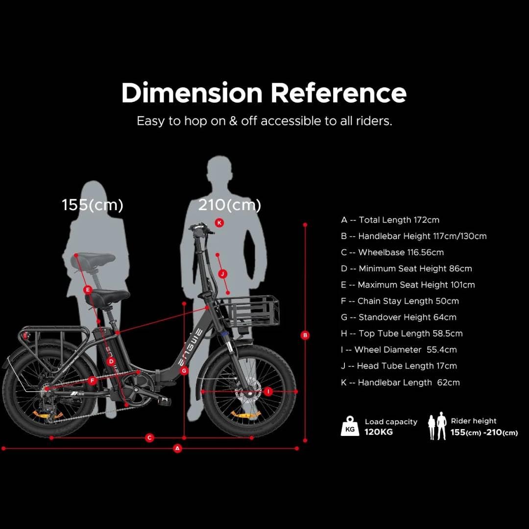 engwe klapprad ENGWE E-Bike Klapprad Elektrofahrrad mit 20 Zoll Fat Tire, 15.6Ah Lith –  Testberichte aus Berlin