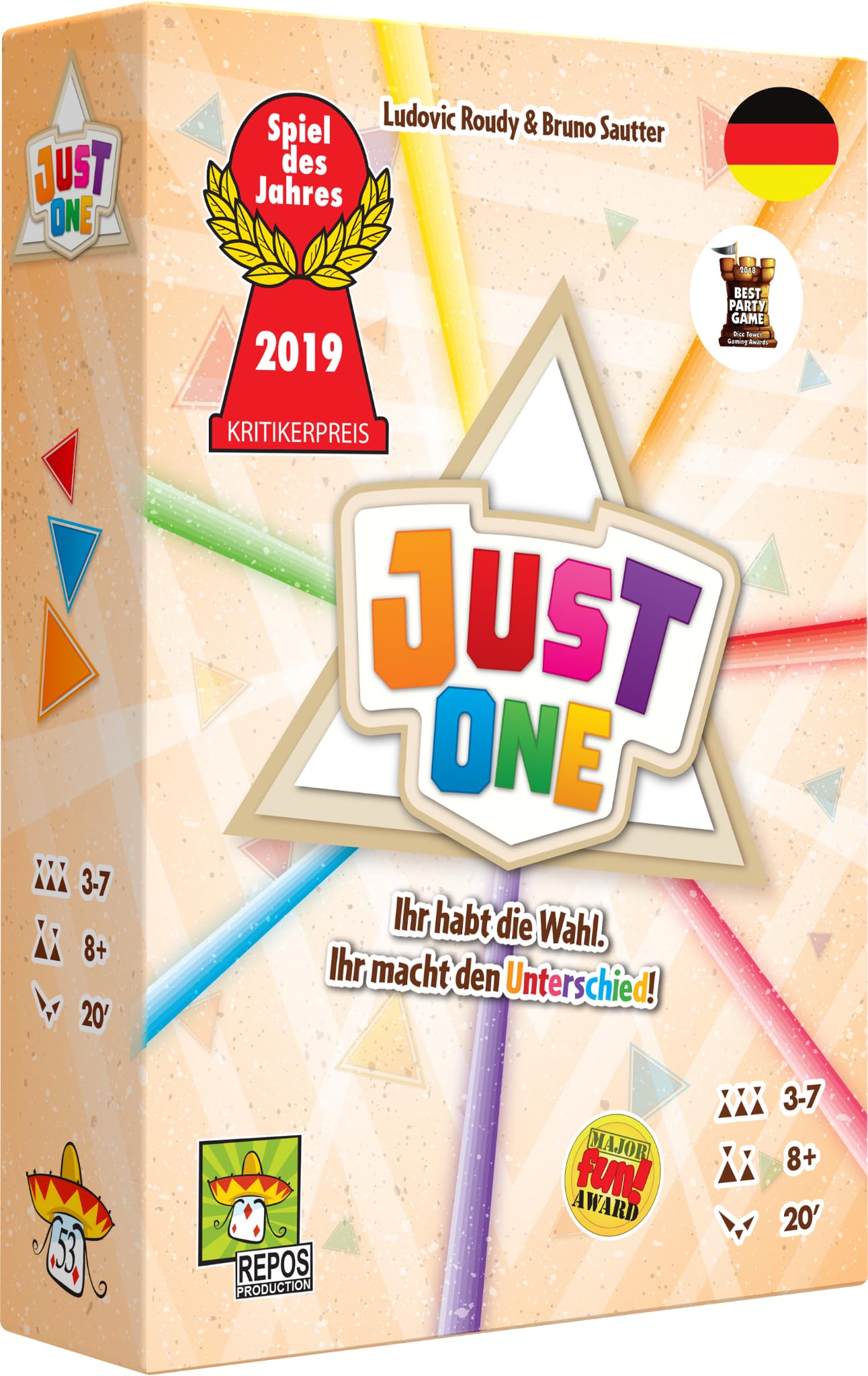 just one spiel des jahres 2019 Repos Production, Just One, Grundspiel, Partyspiel, Spiel des Jahres 2