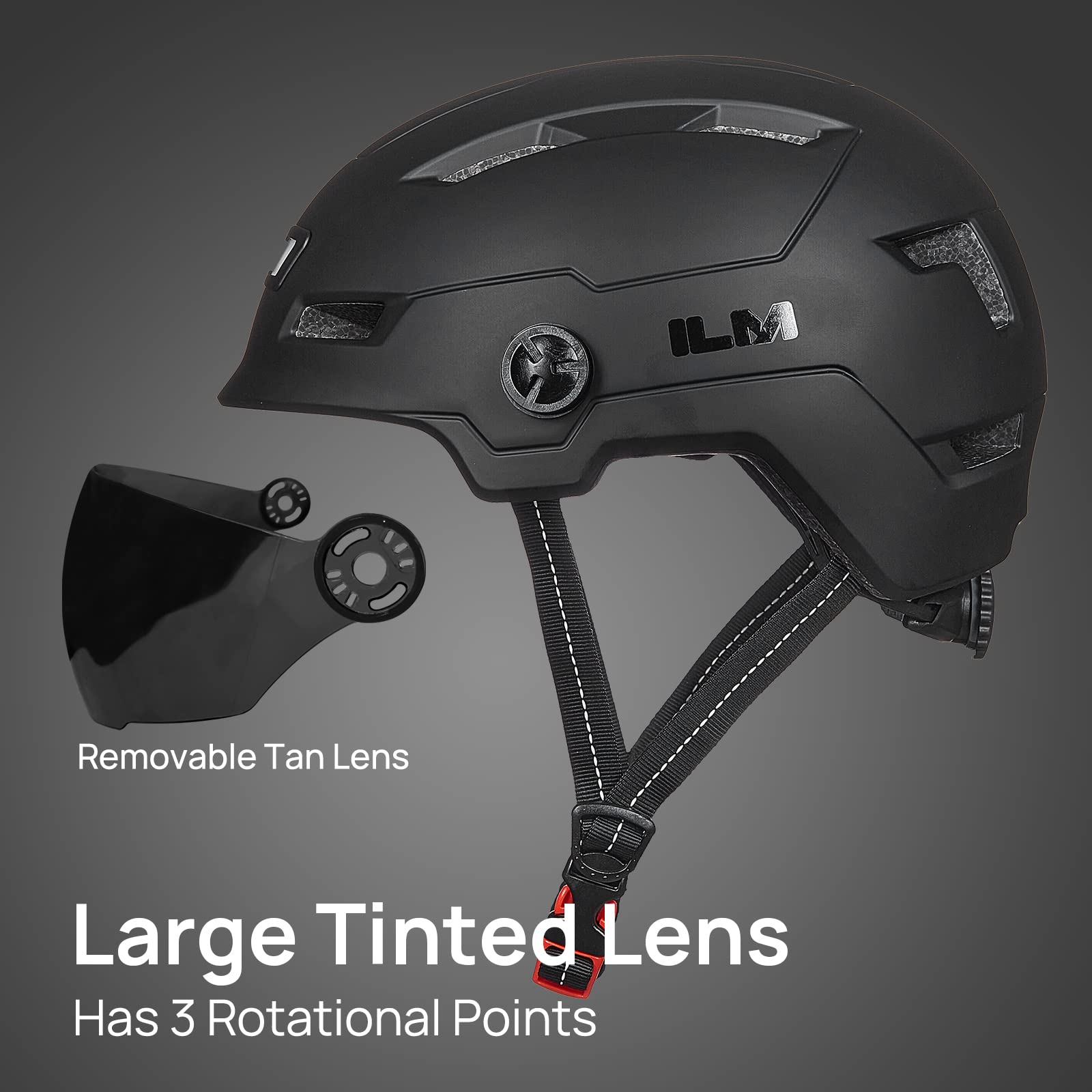 ilm fahrradhelm mit visier ILM Fahrradhelm mit Visier und LED Licht Mountain&Road Fahrradhelme fü –  Testberichte aus Berlin