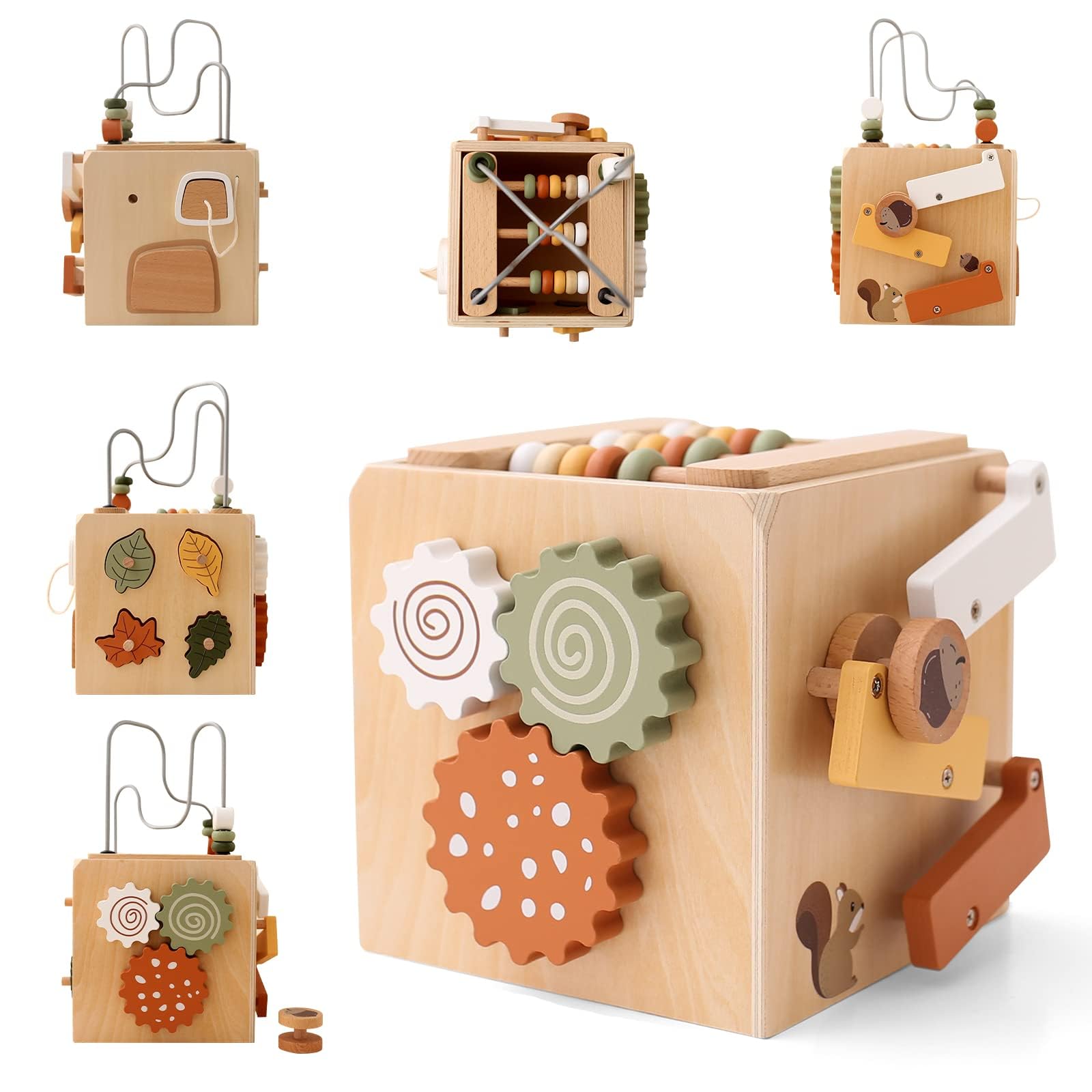 holz spielzeug berlin WOODEN TEETHER Montessori Motorikwürfel holzspielzeug Montessori Spiel