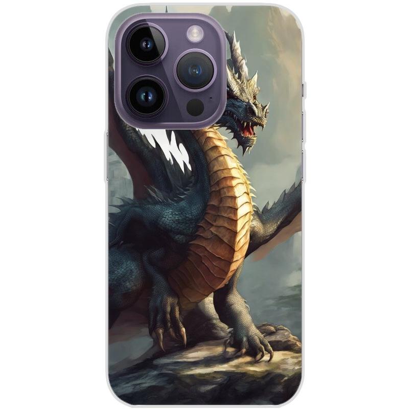 Handyhülle iPhone 14 Pro aus transparentem Silikon mit Motiv 36 Drache –  Testberichte aus Berlin