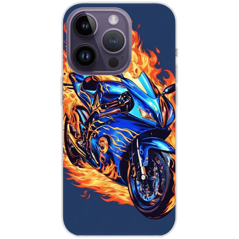 Handyhülle iPhone 14 Pro aus transparentem Silikon mit Motiv 2 Motorra –  Testberichte aus Berlin