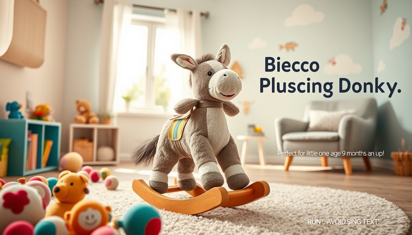 Bieco Plüsch Schaukeltier Esel im Test