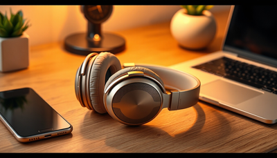 Bluetooth Kopfhörer PowerLocus Over Ear Wireless Rose Gold