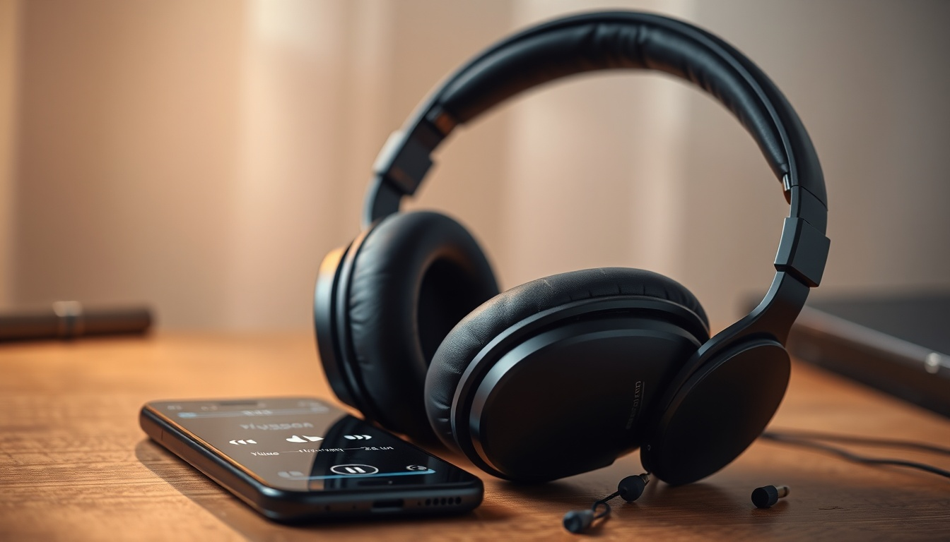 DOQAUS Kopfhörer Kabellos Bluetooth Schwarz