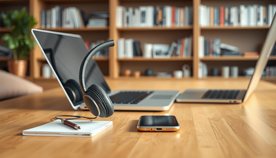 GEQUDIO Headset mit 3,5mm Klinke kompatibel mit FritzFon