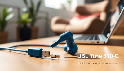 JBL Tune 310 C Kopfhörer Kabelgebundene In-Ear-Kopfhörer mit JBL Pure Bass Sound Blau