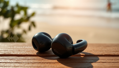 JBL Tune Beam True-Wireless In-Ear-Kopfhörer mit Noise-Cancelling in Schwarz