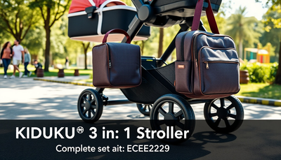 KIDUKU® 3 in 1 Kinderwagen ECE R129 im Test