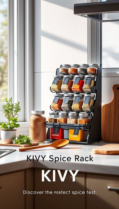 KIVY Gewürzregal mit Gläsern im Test