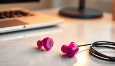 KOOGMOON Bluetooth 5.3 Kopfhörer In Ear Kopfhörer Kabellos Rosa