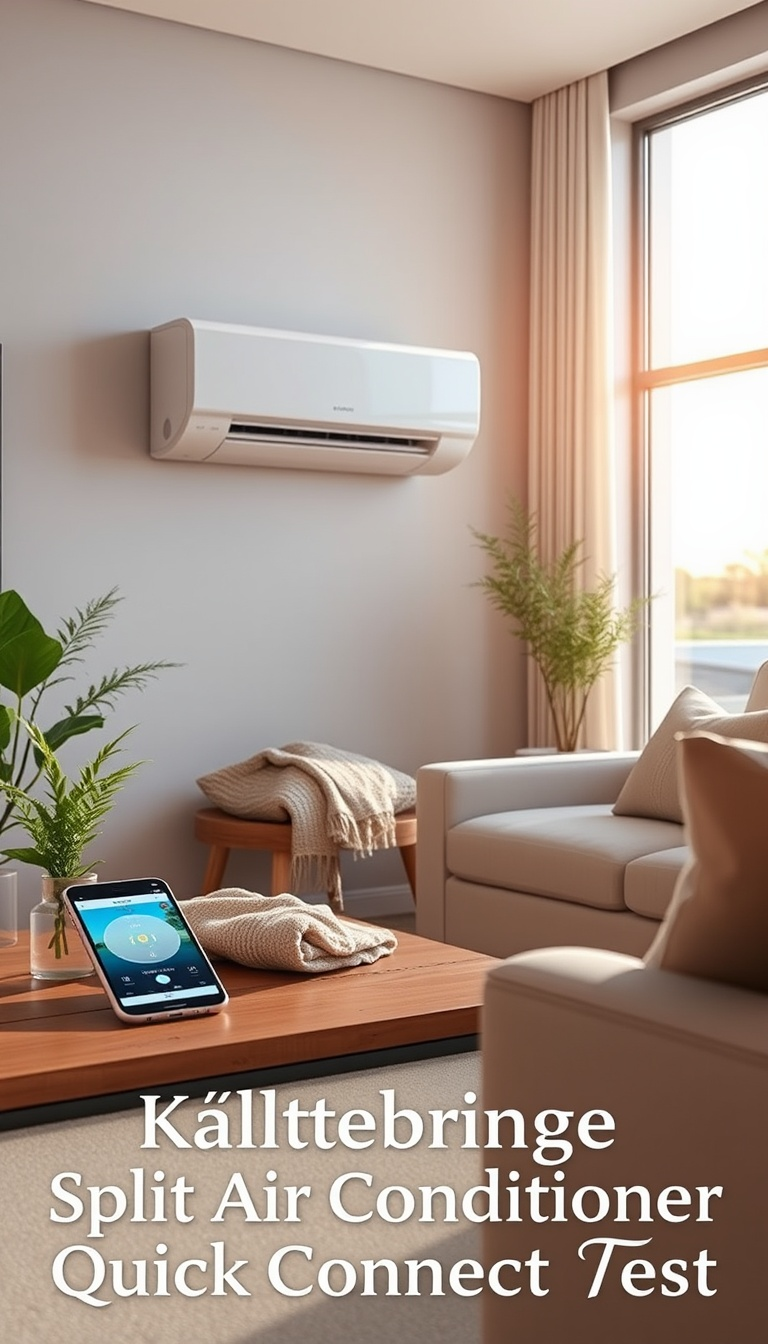 Kältebringer Split Klimaanlage Quick Connect Test