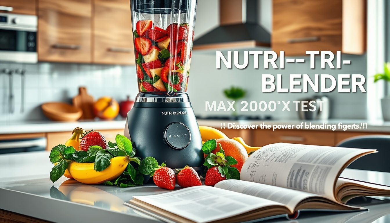 NUTRI-BLENDER MAX Hochleistungsmixer 2000W Standmixer Test