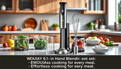 NWOUIIAY Stabmixer set 6-in-1 Pürierstab Edelstahl Set Test