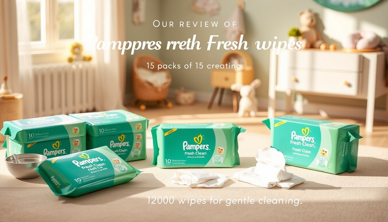 Pampers Fresh Clean Feuchttücher 15 Packungen mit 80 Stück Test