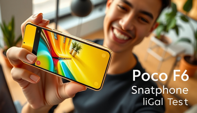 Poco F6 Smartphone Gold Test