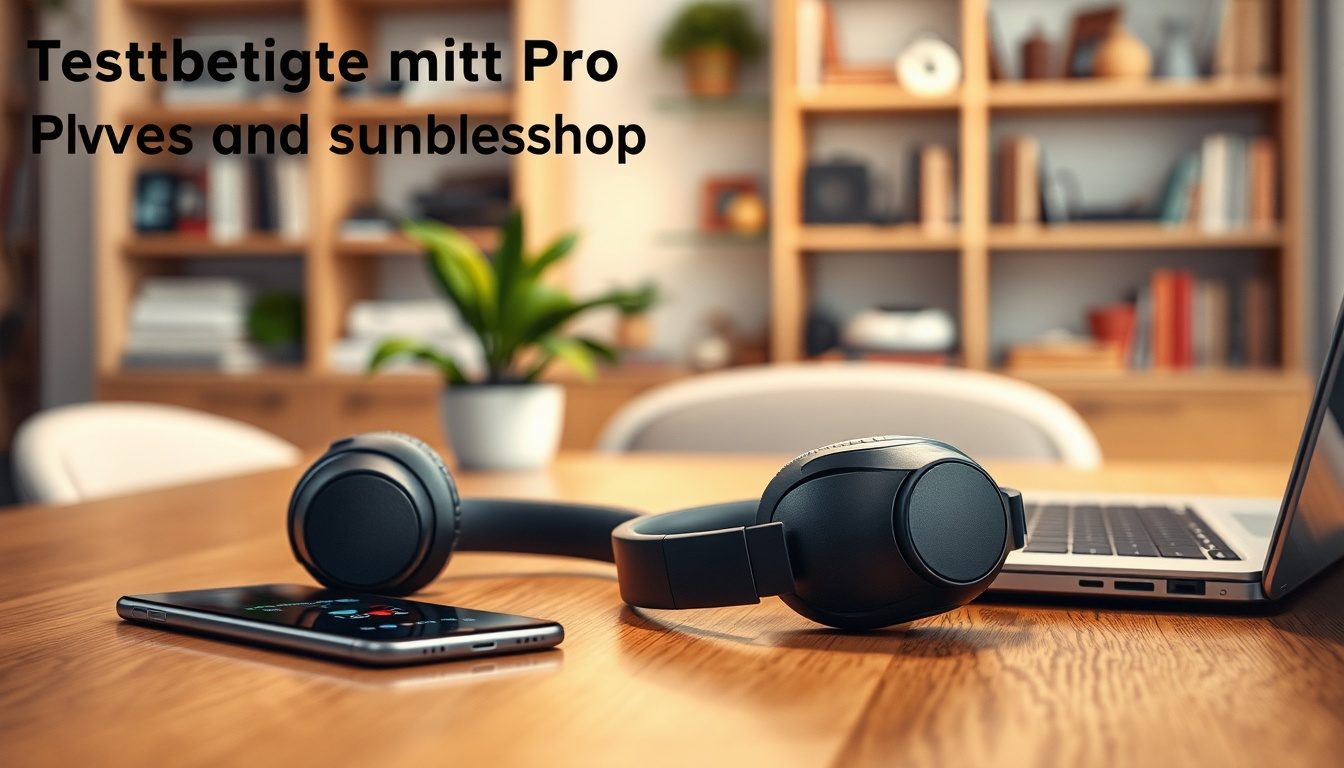 PowerLocus Bluetooth Kopfhörer Over Ear Schwarz Grau