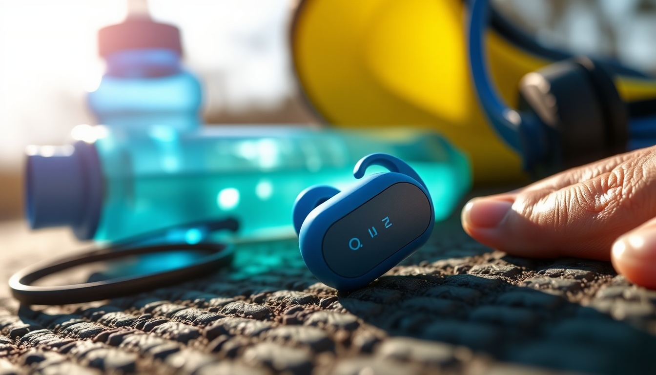 QXQ Bluetooth Kopfhörer Sport in Ear Blue