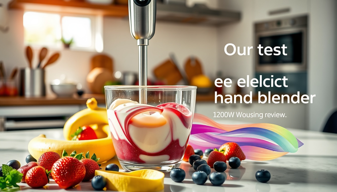 Retoo Elektrische Stabmixer Pürierstab 1200W Test