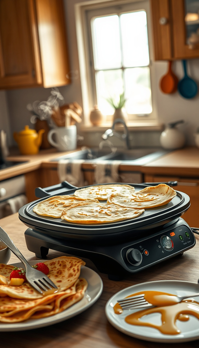SNAILAR Crepes Maker Test