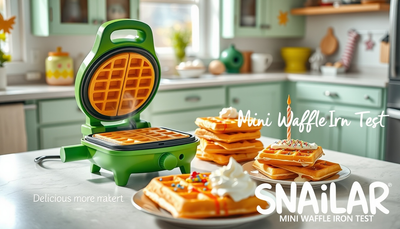 SNAILAR Mini Waffeleisen Test