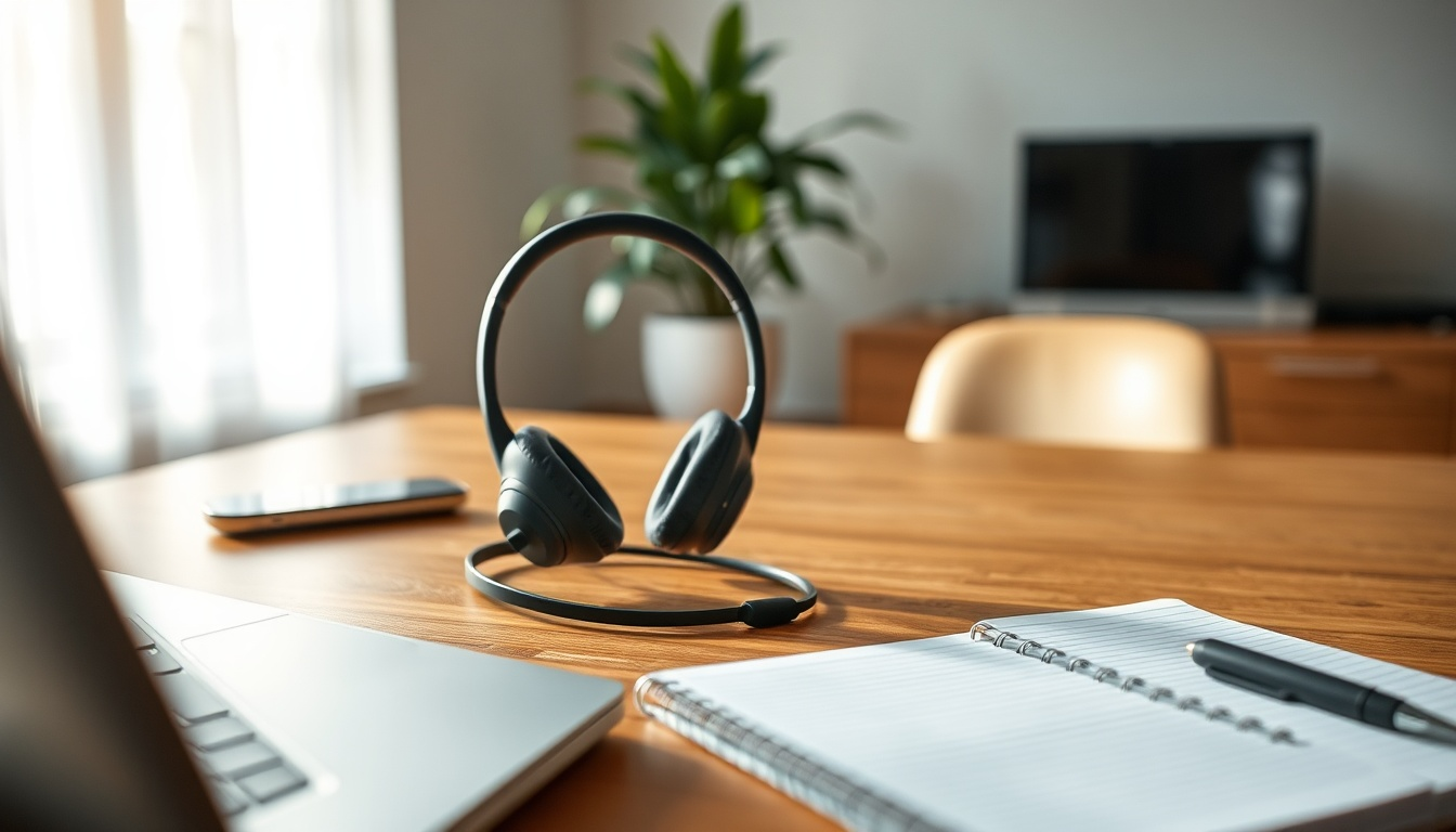 TECKNET Bluetooth Headset mit Mikrofon kabelloses PC Headset