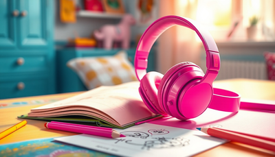 Tronsmart KH01 Kopfhörer Kinder Rosa