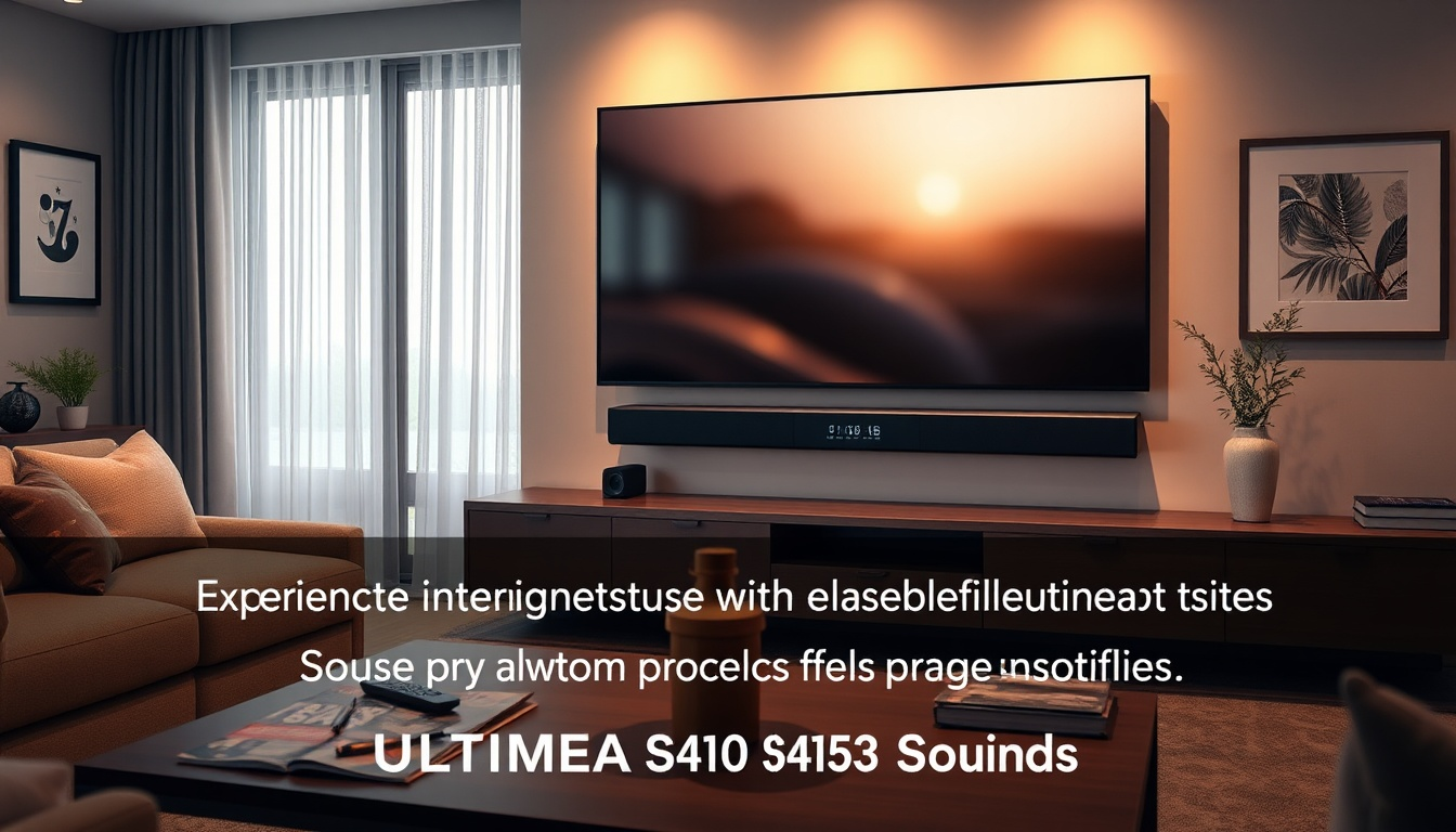 ULTIMEA Apollo S40 Serie 2.2-Kanal Soundbar für TV Geräte Bluetooth 5.3 TV-Soundbar