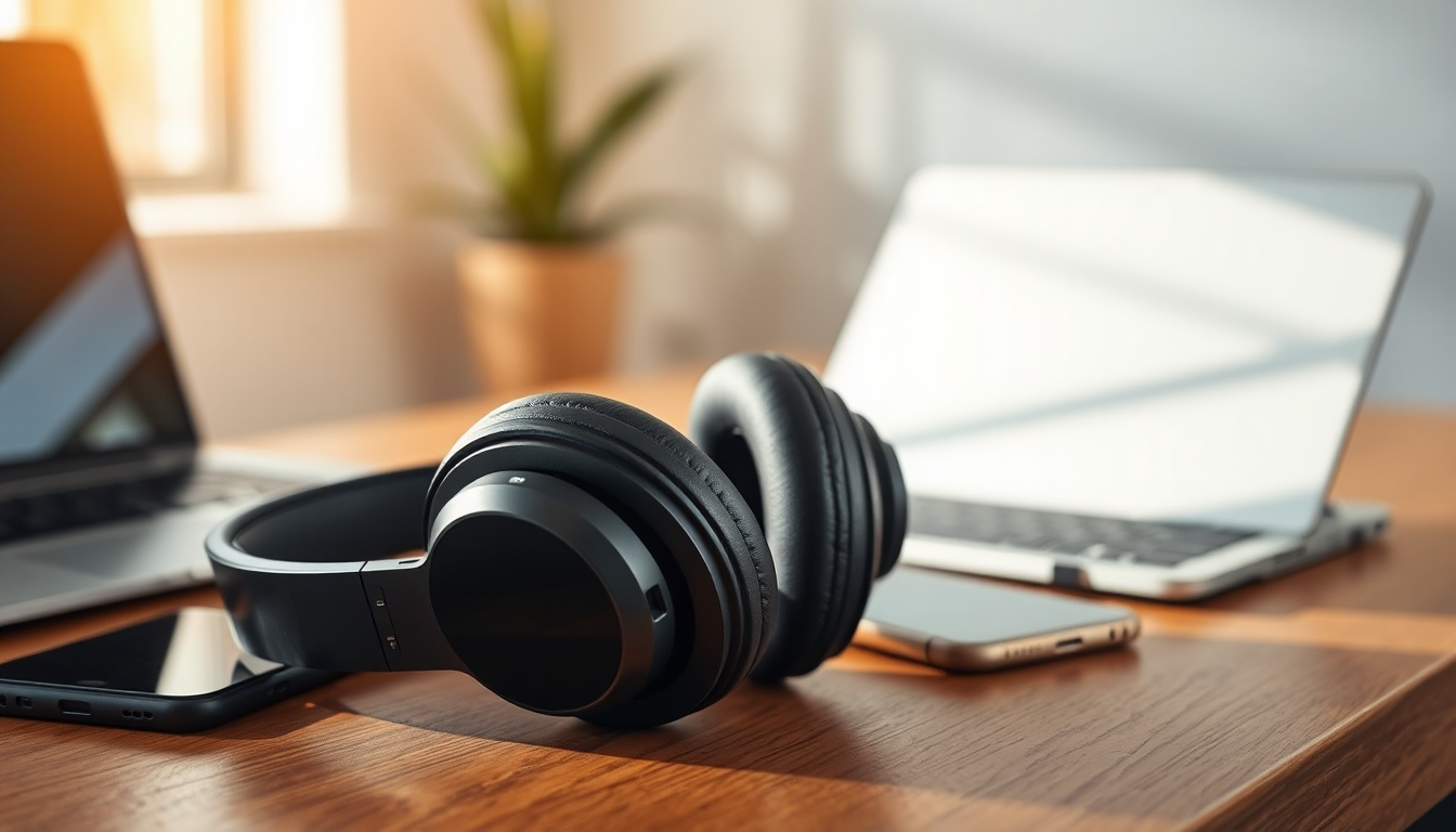 Uliptz Bluetooth Kopfhörer Over Ear Schwarz