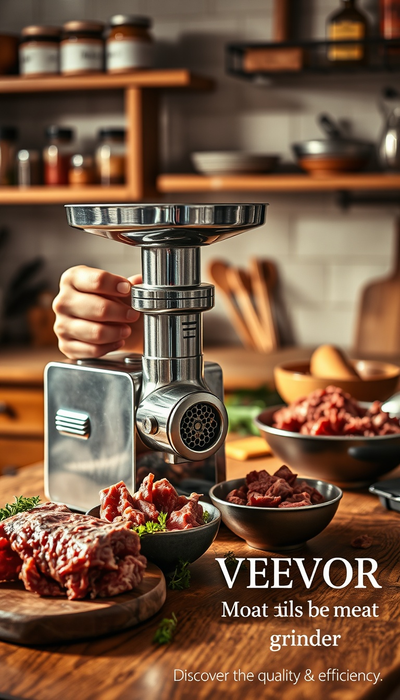 VEVOR Manuelle Fleischmühle Test