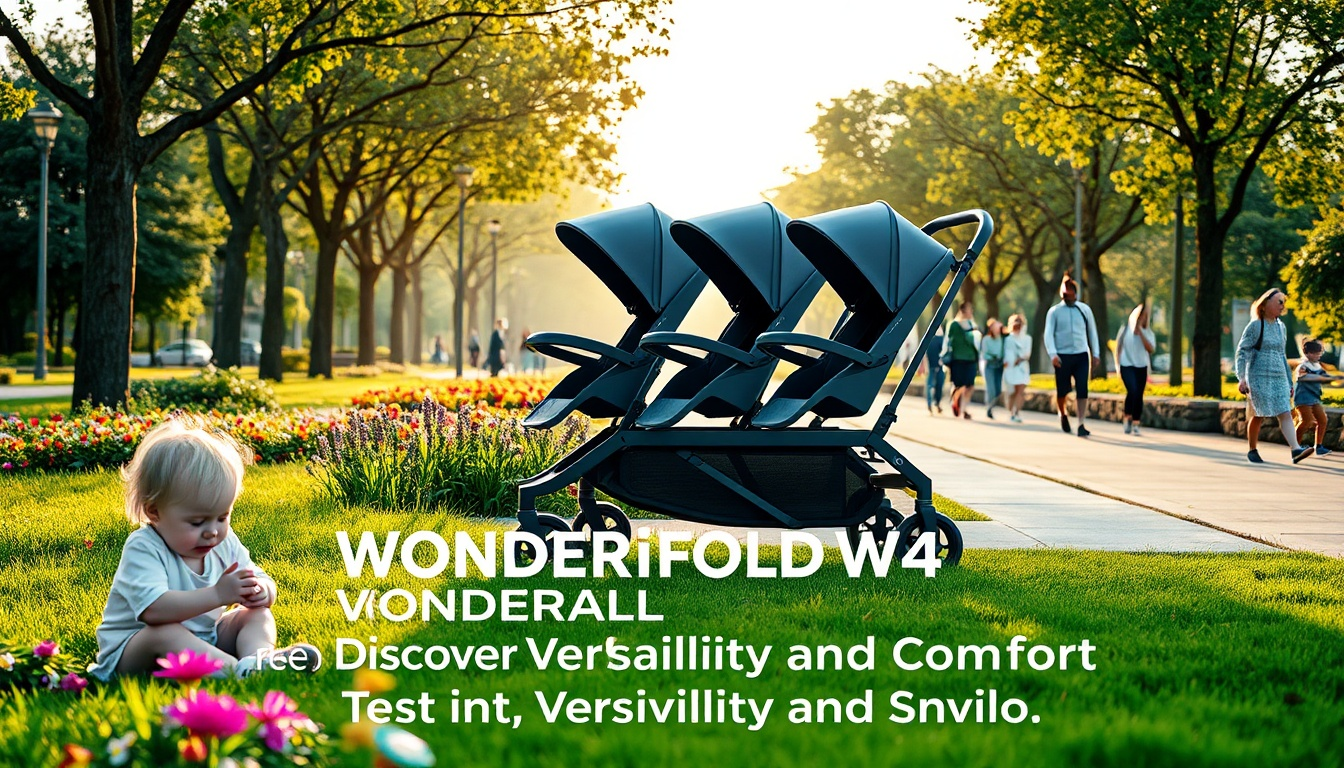 WONDERFOLD W4 4 Sitzer Multifunktions Quad Kinderwagen Test