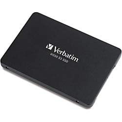 Verbatim Vi550 S3 SSD, internes SSD-Laufwerk mit 512 GB Datenspeicher, Solid State Drive mit 2,5'' SATA III Schnittstelle und 3D-NAND-Technologie, schwarz