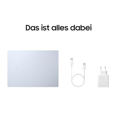 Samsung Galaxy Book4 Edge Galaxy AI-Laptop, 16-Zoll-Display, 16GB RAM, Snapdragon X Elite Prozessor, Notebook 512GB Speicher, Copilot+ PC, Sapphire Blue, 3 Jahre Herstellergarantie