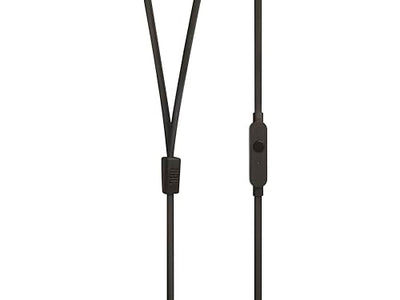 JBL Tune 110 – In-Ear Kopfhörer mit verwicklungsfreiem Flachbandkabel und Mikrofon in Schwarz – Für grenzenlosen Musikgenuss mit der Pure Bass Sound Technologie, 1er Pack
