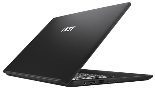 MSI Modern 14 Business Laptop, 35,7 cm (14,0") FHD, Intel Core i5 1235U, 16 GB DDR4 RAM, 512 GB SSD, Intel® Iris® Xᵉ Grafik, Windows 11 Home, QWERTZ Tastatur, schwarz, C12MO-1206