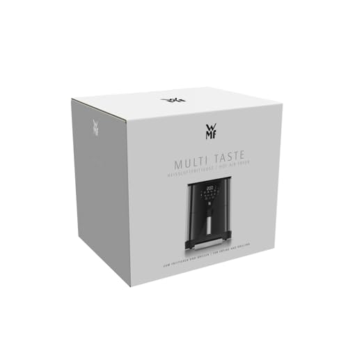 WMF Multi Taste Heißluftfritteuse, Airfryer, 1550 W, 4,6l für 2-4 Personen, gesundes Frittieren, Dörren, Grillen, Heissluftfriteuse mit 8 Programmen, 4,6 LIter Air Fryer, schwarz