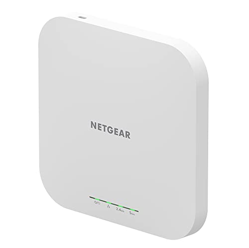 NETGEAR WAX610 WLAN Access Point PoE WiFi 6 (AX1800 Speed Dual-Band Mesh, WPA3, 802.11ax, 2.5G LAN, Lokales oder Insight Remote Management, PoE+ powered - Netzteil optional)