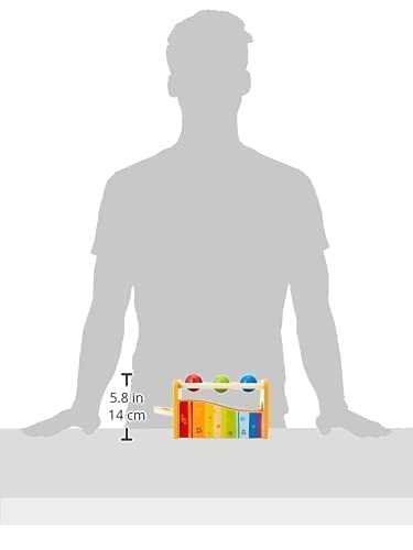 Hape Xylophon und Hammerspiel mit ausziehbarem Xylophon, multifunktionales Holzspielzeug, ab 12 Monaten