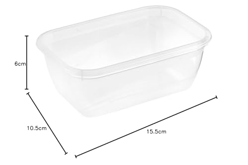 keeeper Tiefkühldosenset 5-teilig, Wiederbeschreibbarer Deckel, 5 x 500 ml, 15,5 x 10,5 x 6 cm, Mia Magic Ice, Nordic Blue
