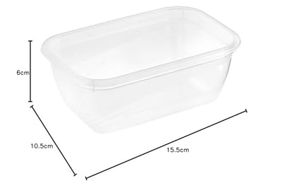 keeeper Tiefkühldosenset 5-teilig, Wiederbeschreibbarer Deckel, 5 x 500 ml, 15,5 x 10,5 x 6 cm, Mia Magic Ice, Nordic Blue