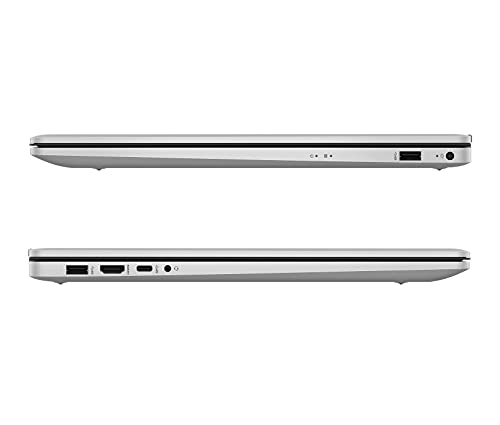 HP Laptop mit 17,3" FHD Display, Intel Core i5-1334U, 16 GB DDR4 RAM, 512 GB SSD, Intel Iris Grafik, Windows 11, QWERTZ, Silber inkl. 25 GB Dropbox-Speicher für 12 Monate