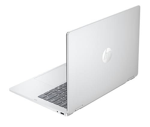 HP OmniBook 5 Flip 14-fp0254ng 2 in 1 Convertible Laptop, 14 Zoll 2K-Touchscreen (1920 x 1200), Intel Core i5-1334U, 16 GB RAM, 512 GB SSD, QWERTZ, Windows 11 Home, Silber