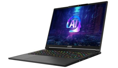 MSI Stealth A16 AI+, Gaming Laptop, Copilot+ PC, 16,0" UHD+, AMD Ryzen AI 9 HX 370 Prozessor, 32 GB LPDDR5X-7500 RAM, 2 TB, NVIDIA GeForce RTX 4070, Windows 11 Pro, QWERTZ Tastatur, A3XVGG-203