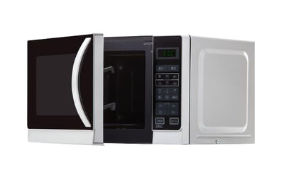 Sharp R642INW 2-in-1 Mikrowelle mit Grill/ 20 L/ 800 W/ 1000 W Quarzgrill/ 8 Automatikprogramme/ Timer/ Kindersicherung/ Energiesparmodus/ Glasdrehteller (25, 5 cm)/ silber