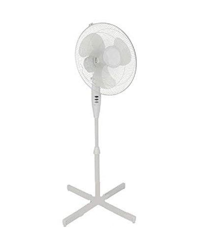 ito electronics ito Standventilator 40 cm Durchmesser weiß-oszillierend + 3 Geschwindigkeiten einstellbare Höhe/Verstellbarer Neigungswinkel, 40 x 14 x 125 cm
