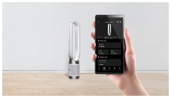Dyson Purifier Cool PC1 Luftreiniger mit kraftvollem kühlenden Luftstrom (Weiß/Weiß)